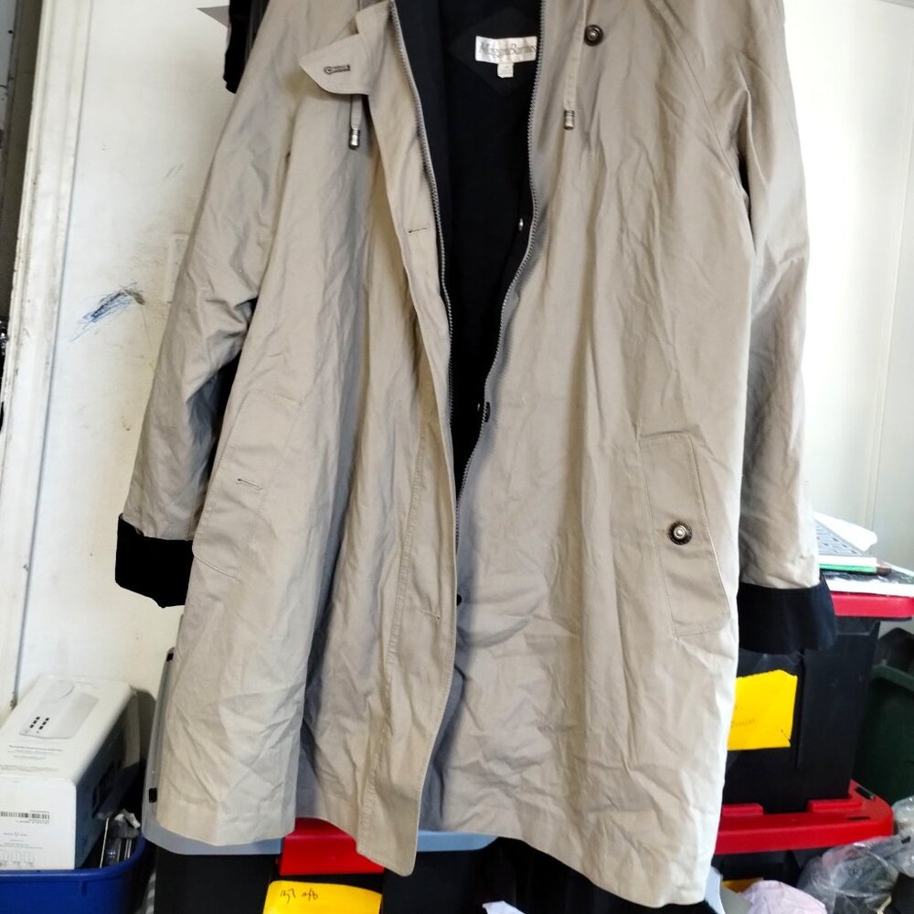EUC-Medium Length Tan 2 in 1 coat/jacket- 2x-Vintage-311